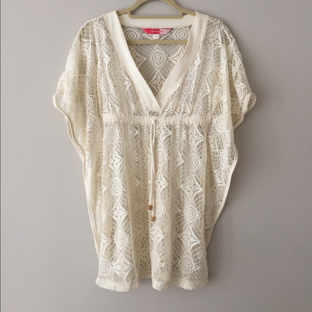 Ella Moss Isla XS Cream Swimsuit Cover Up