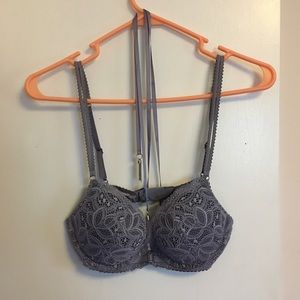 VS Lace Bra With Strappy Accent