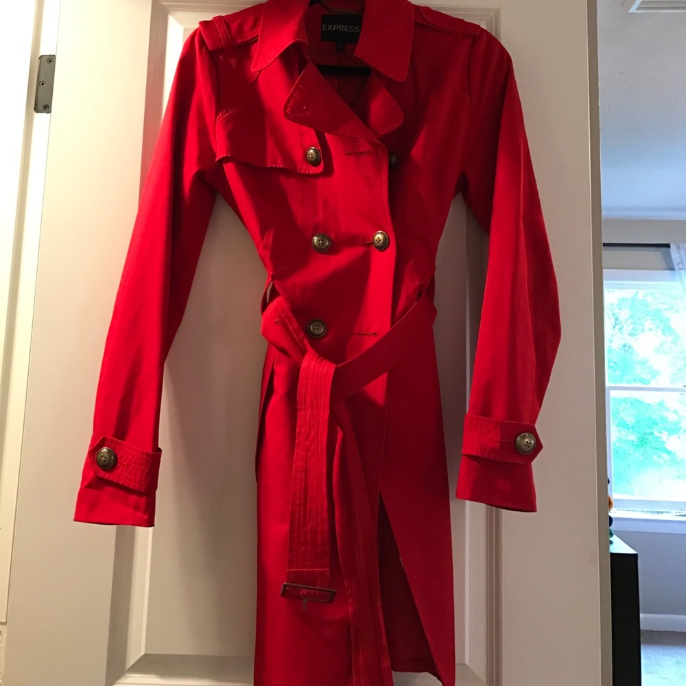 Red Trench/Rain Coat