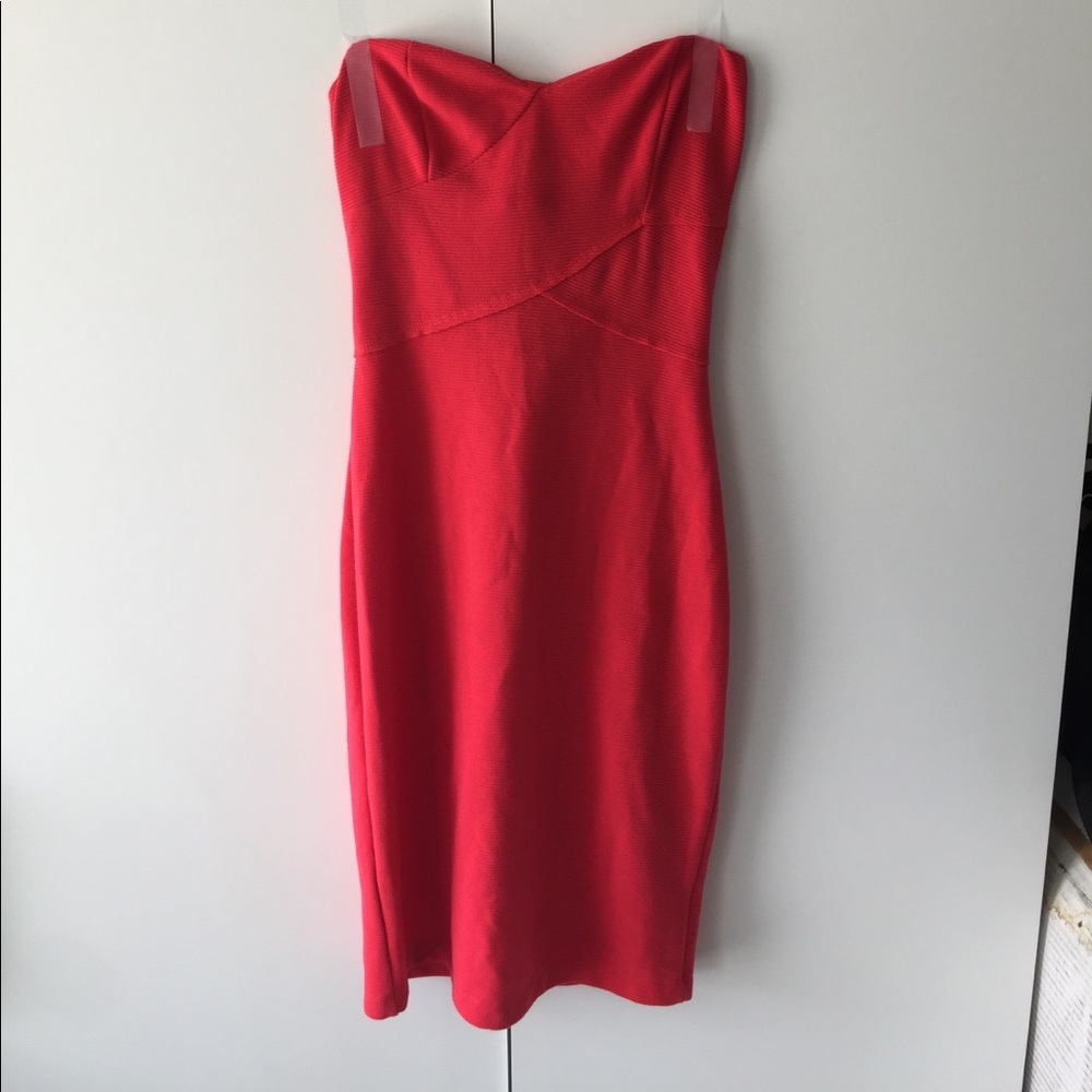 Strapless cocktail dress