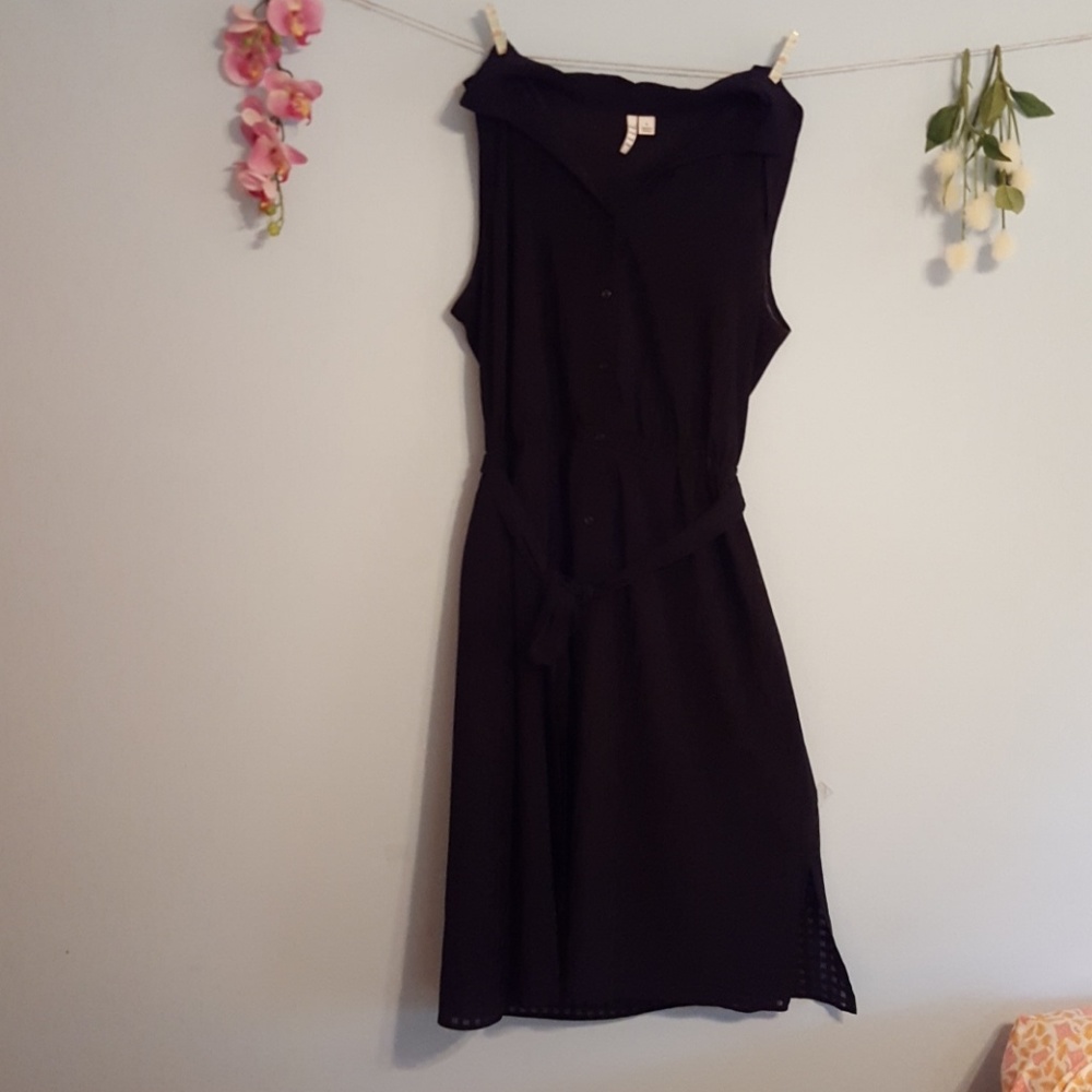 Collared sheer dress