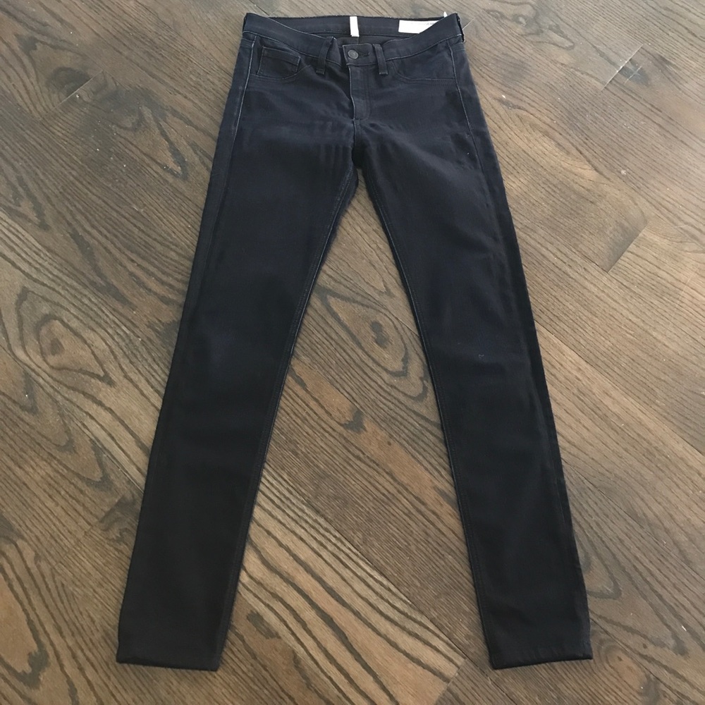 Rag & Bone dark black denim legging jeans 26