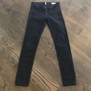 Rag & Bone dark black denim legging jeans 26