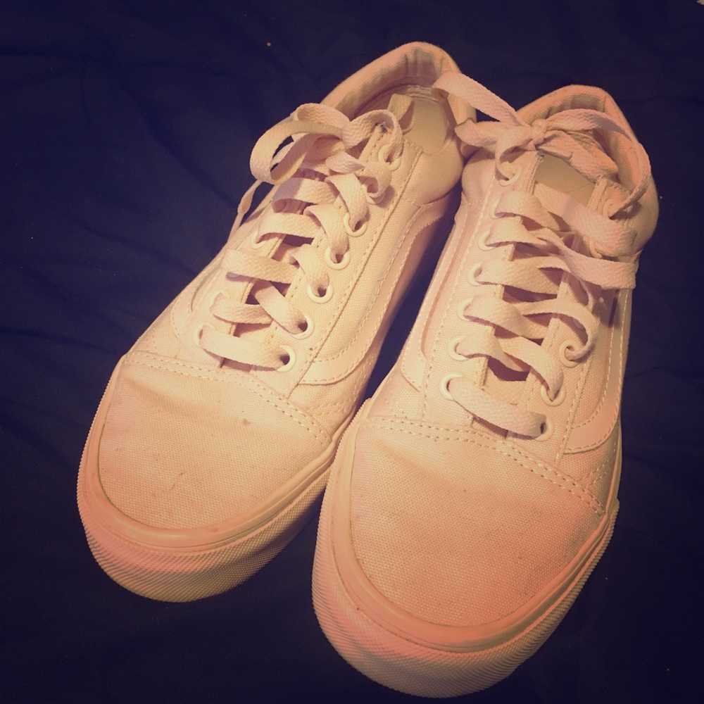 pastel pink VANS