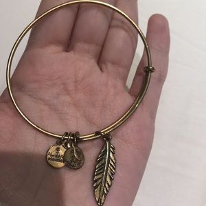 Feather Alex and Ani bracelet