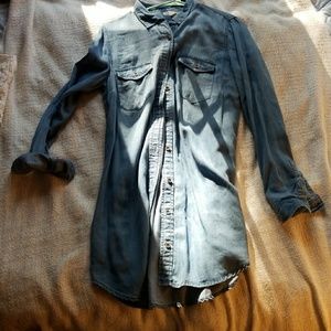 Long sleeve demin dress