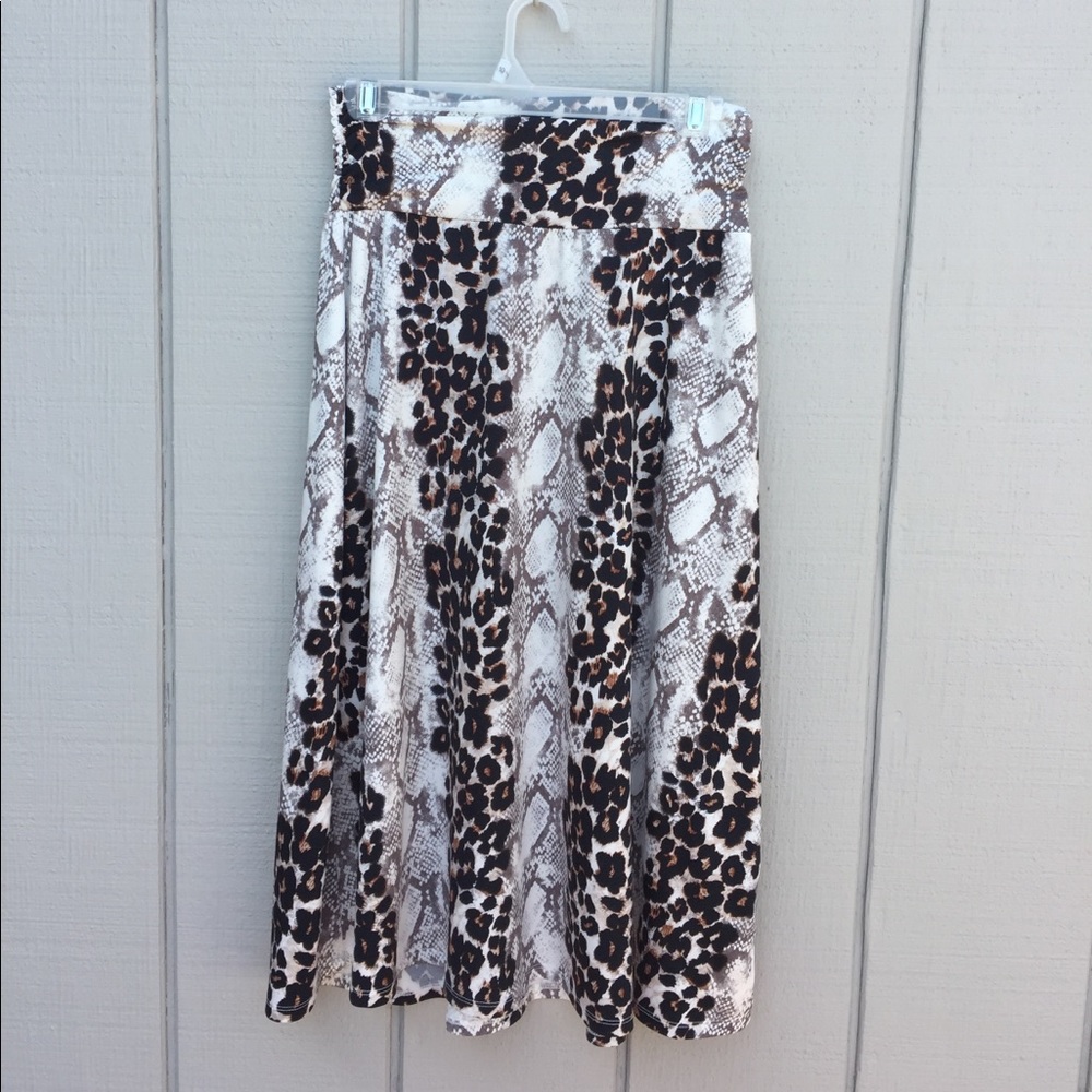 Animal print skirt
