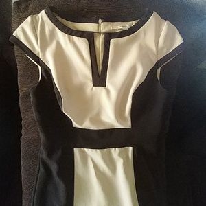 Classy black and cream dress