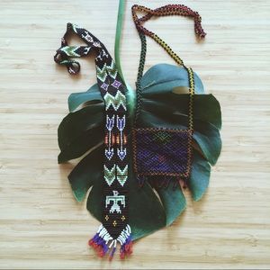 Native American inspired beadwork necklaces