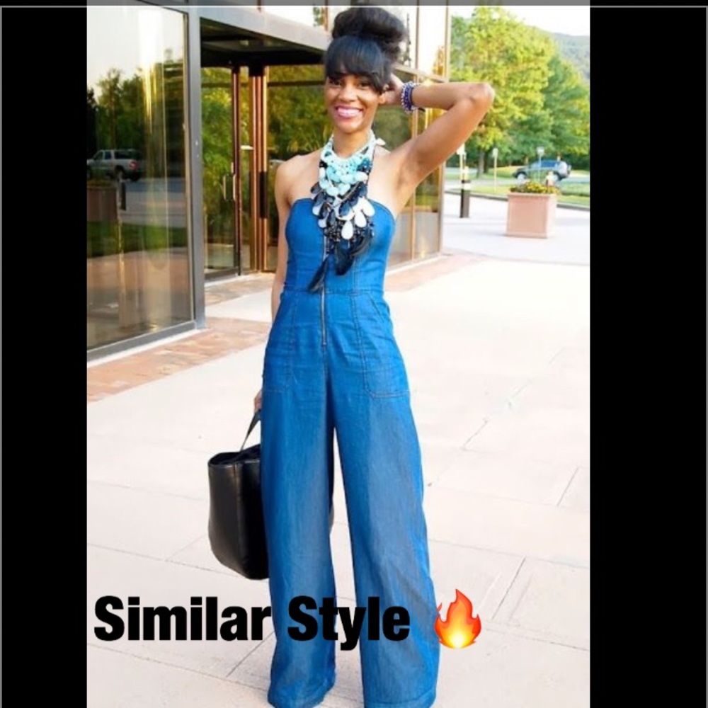 Bebe strapless denim jumper size 29🔥🔥