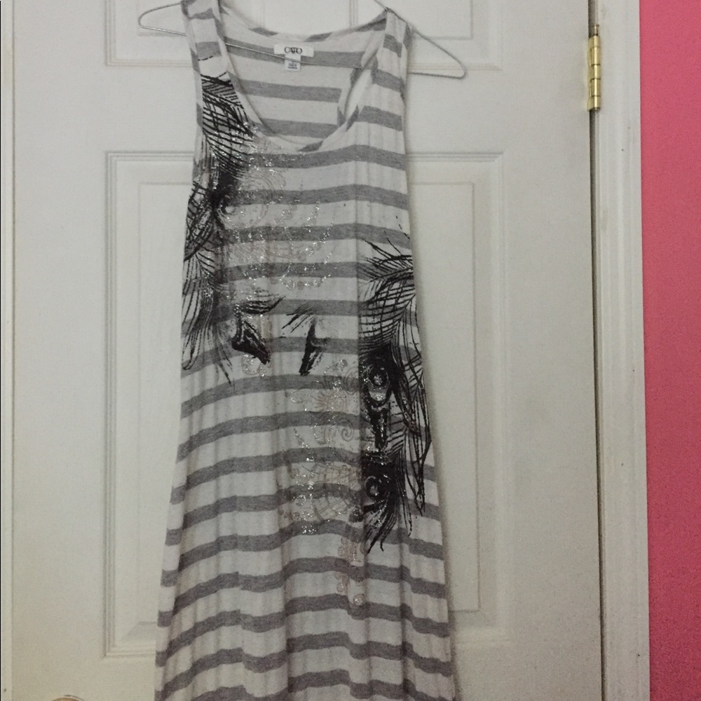 Striped maxi dress