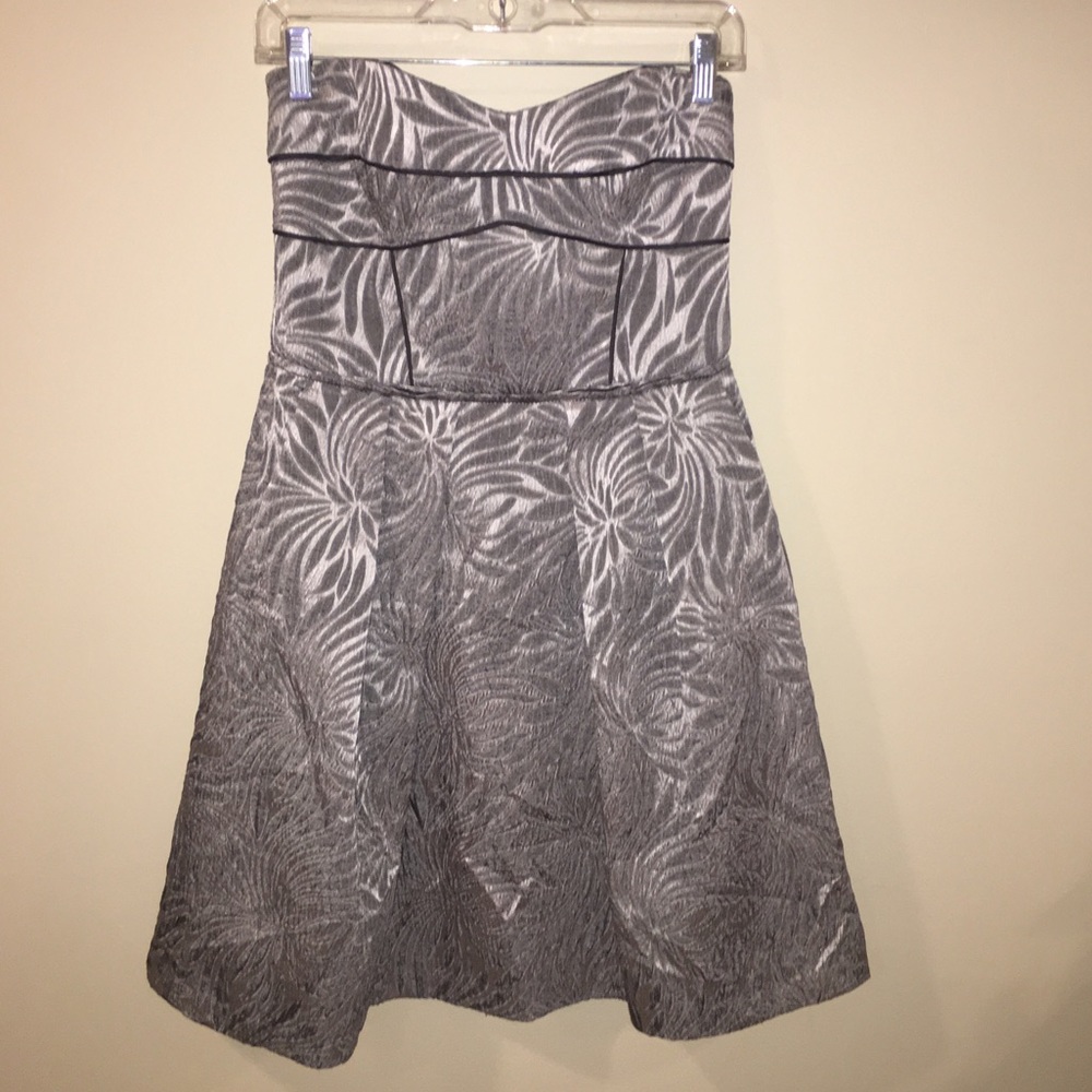 Cynthia Steffe Grey Strapless Dress Size 8