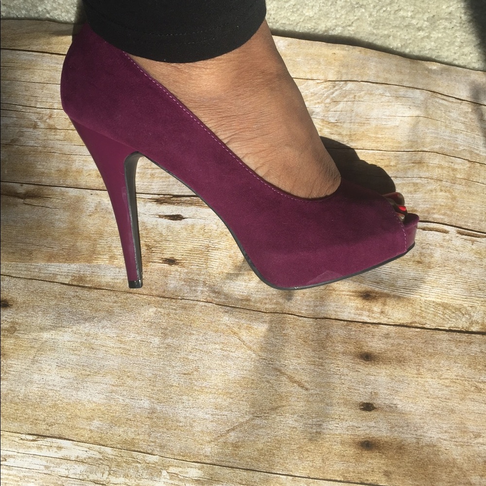 💜💜**ANNE MICHELLE Purple Pumps**💜💜