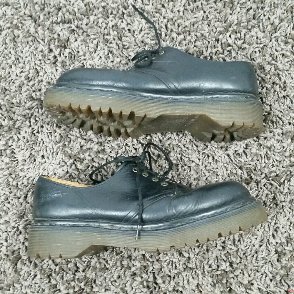 Vintage Dr Doc Martens Black 4 Eye Oxfords