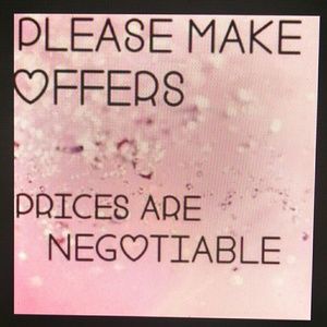 Like the item but not the price? Make an offer! ❤