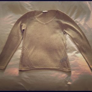 ⚡️MEMORIAL DAY SALE 10% off⚡️M&S knitted gold top