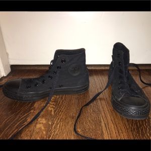 Converse Women's All Black Hightops