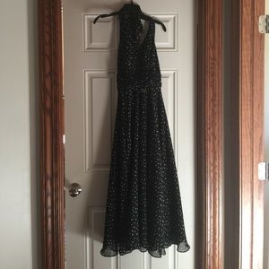 Black Size 4 Halter Dress