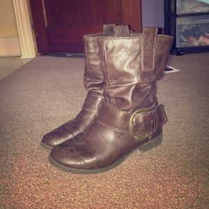 Brown Leather Boots