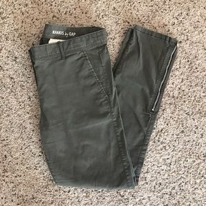Skinny Mini Olive Green Pants