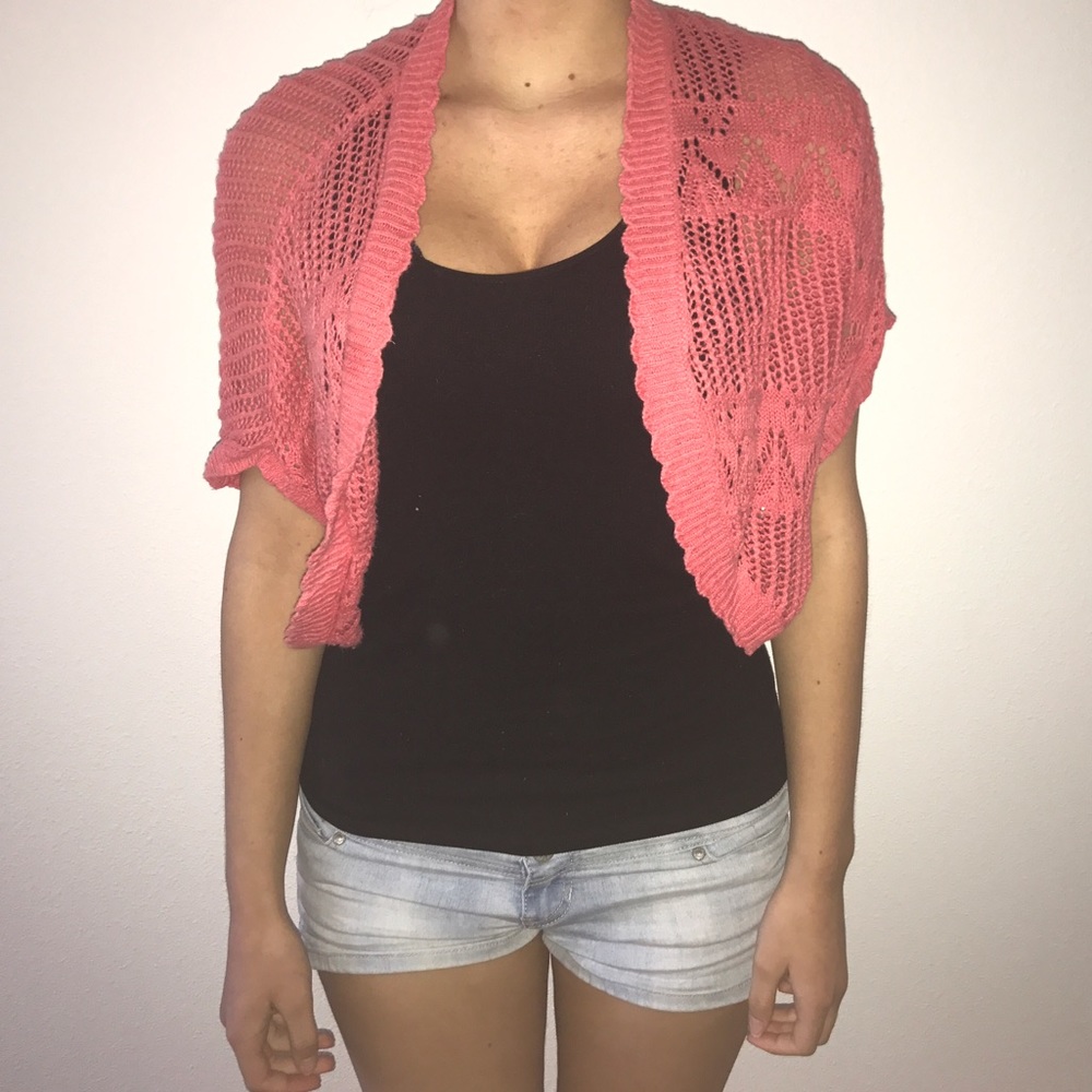 Coral Knit Cardigan