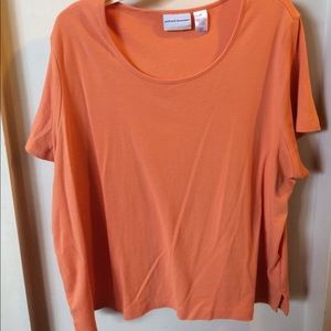 Orange short sleeve shirt