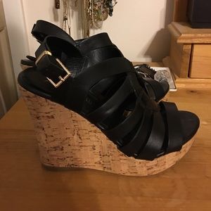 Aldo black wedges