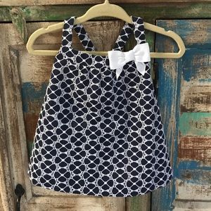 Janie and jack navy floral top