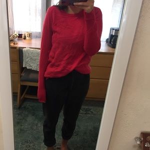 Halogen Pink cashmere sweater