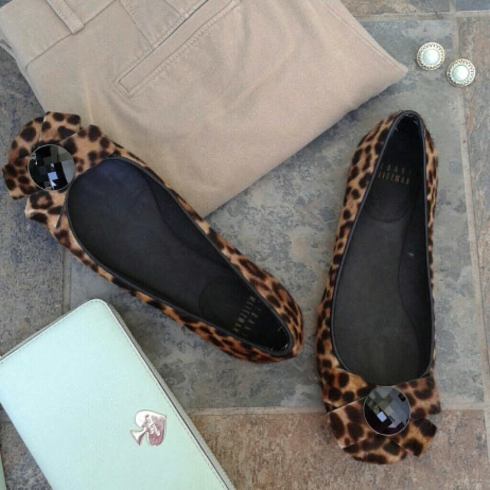 Stuart Weitzman Showtune Leopard Print Size 5.5M