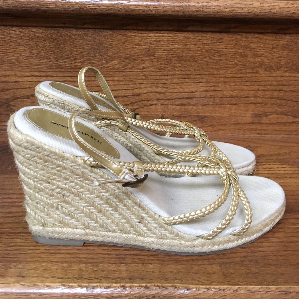 Banana Republic espadrille wedges
