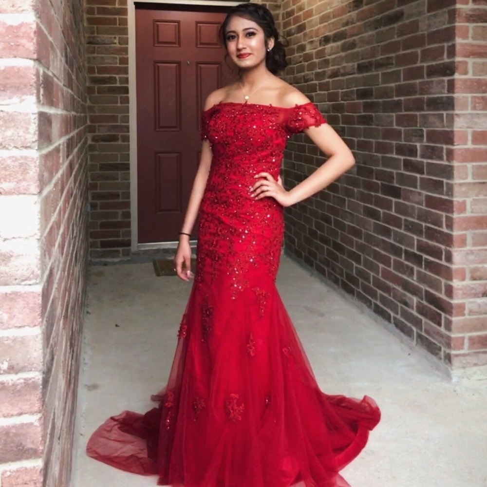 Leave an offer embroidered mermaid prom dress