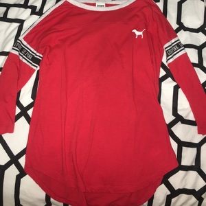 VS pink 3/4 sleeve tee shirt small