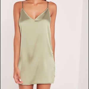 2hrs! Carli Bybel Missguided Slip Dress Pistachio