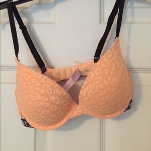 Lace cheetah PINK bra