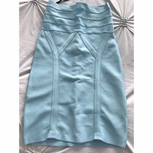 BEBE Bodycon light blue skirt