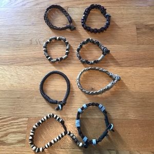 Men's bracelets (8 in the set)