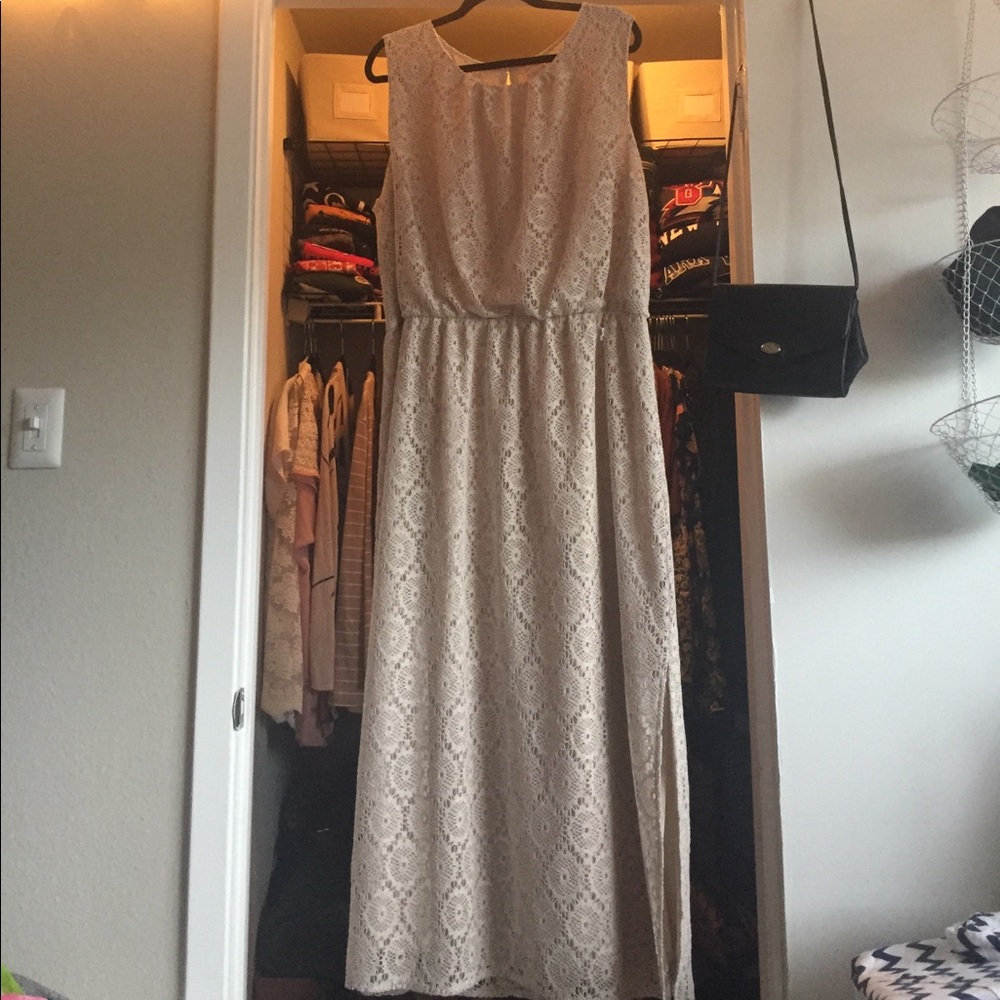 Chico's Macrame Layered Maxi