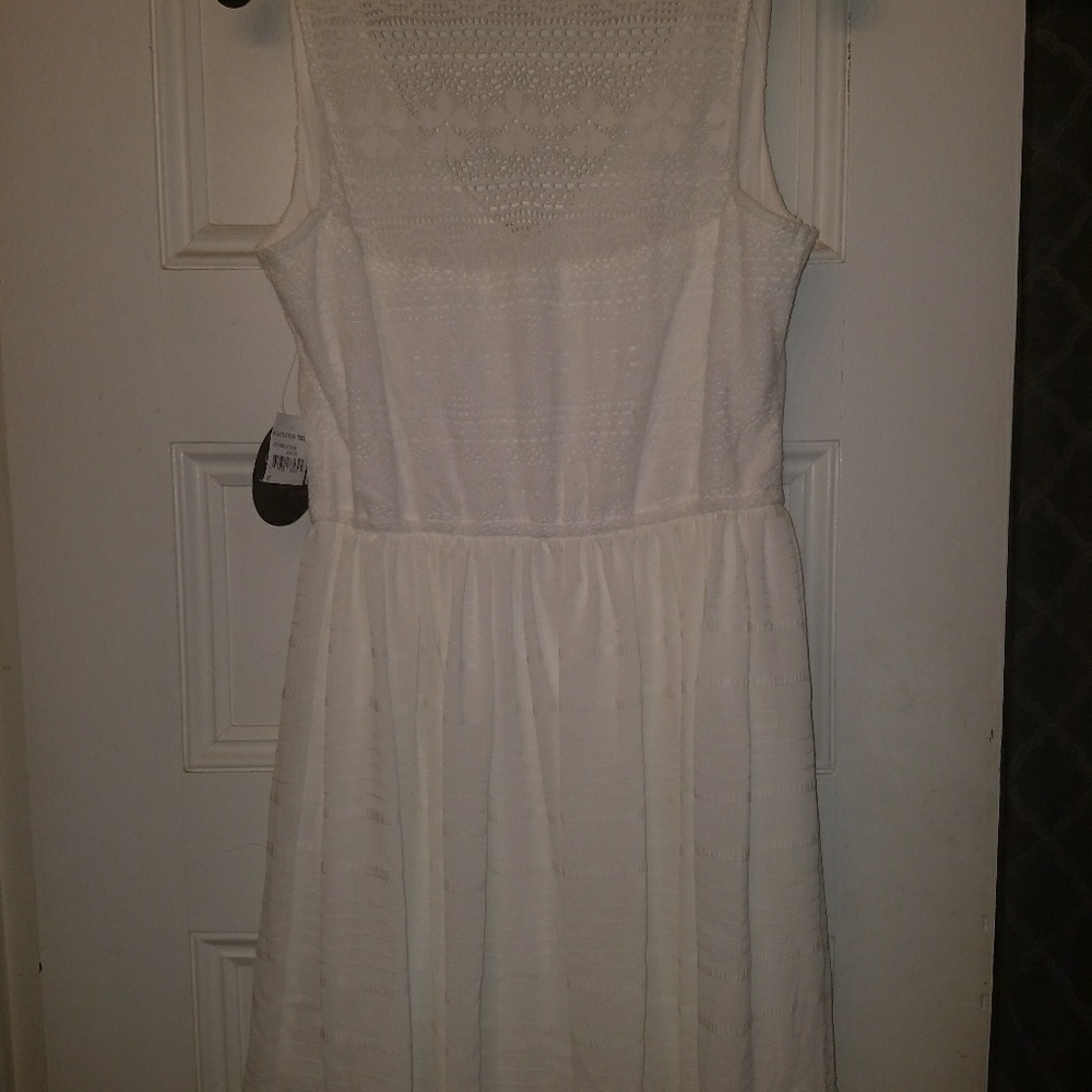 White NWT Lace Top Dress