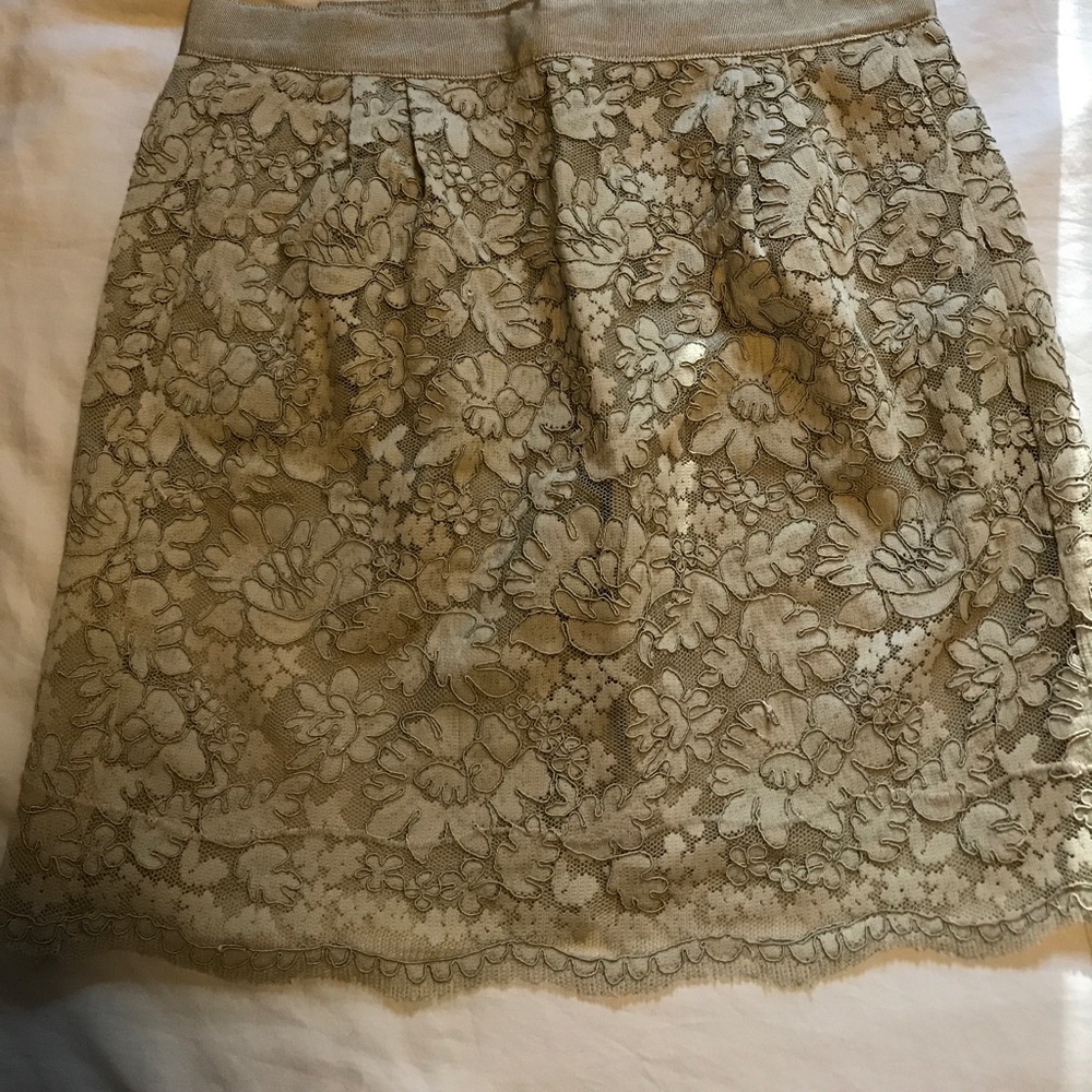 Jcrew Lace mini, sage green color size 2