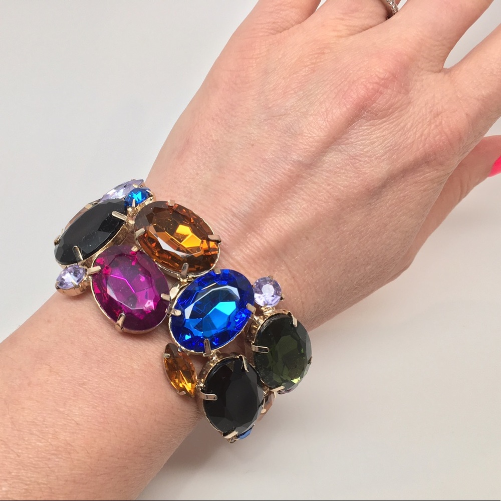 Beautiful Multi Color Rhinestone Bracelet - Picture 5 of 5