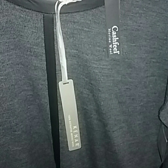 Soft grey and black accent top - Picture 3 of 3