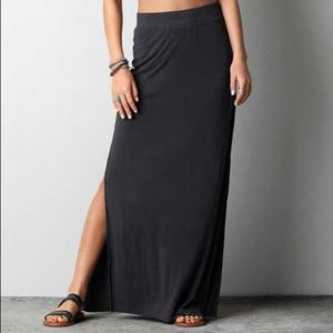 Grey Maxi Skirt