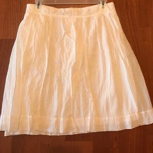 Ann Taylor LOFT white skirt