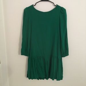 Emerald green dress