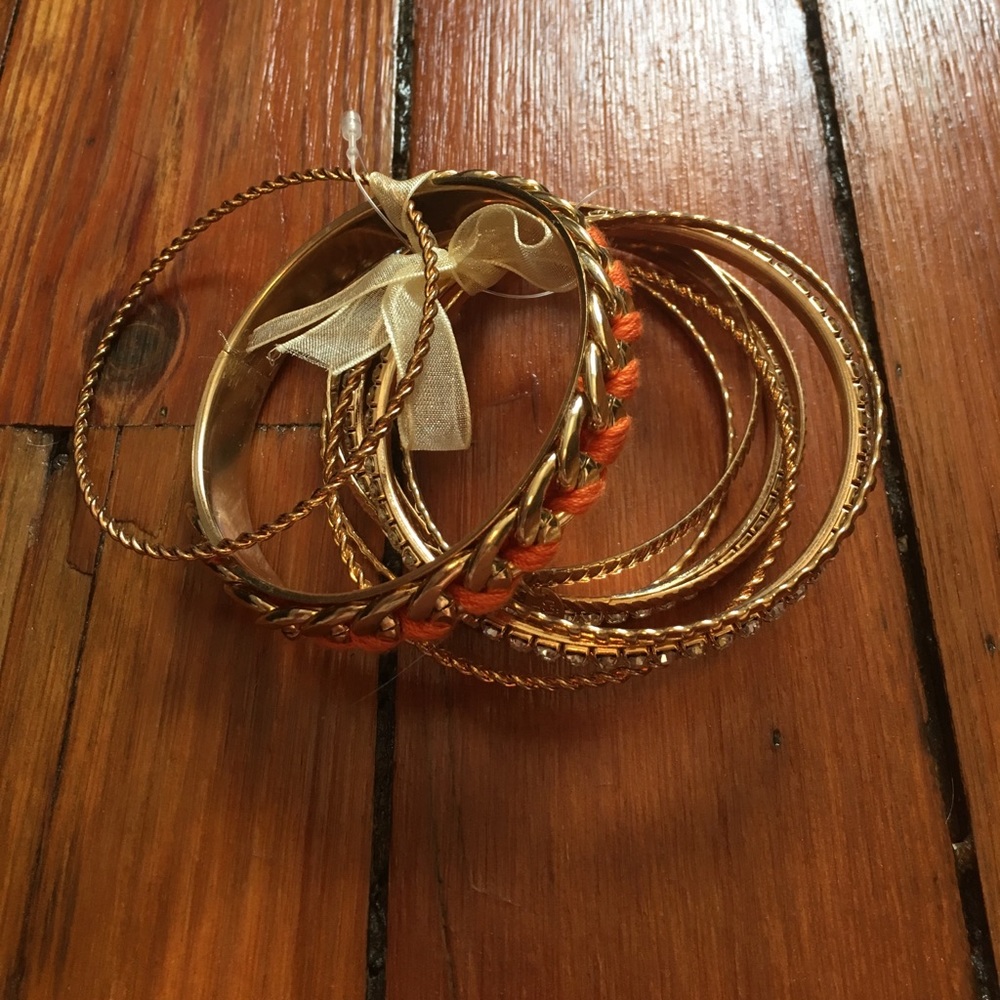 Gold Bangle Set