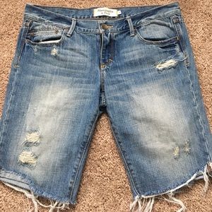 Abercrombie & Fitch Distressed Bermuda Shorts