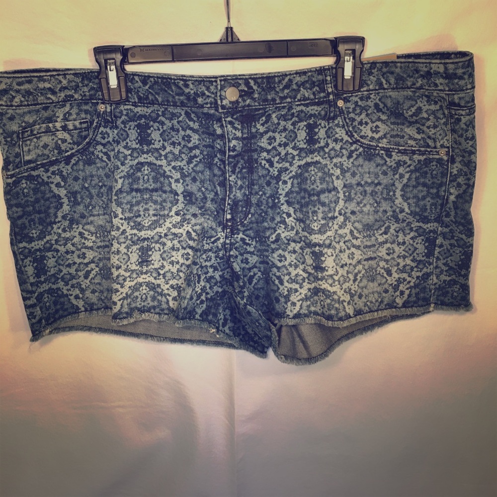Blue print Mossimo denim shorts
