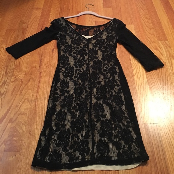 NWOT Black lace sleeve dress - Picture 5 of 6