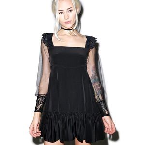 NWT Authentic For Love and Lemons black Kate dress